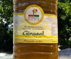 Aceite de Girasol prensado en frío. Agroecológico