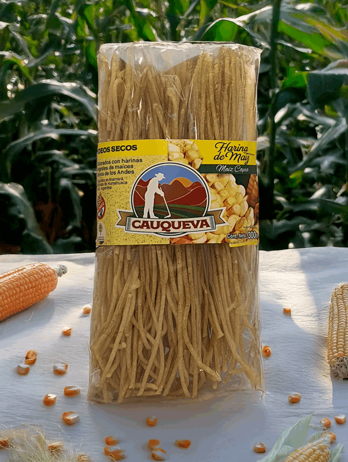 Fideos Cauqueva SIN TACC. Maíz capia - Imagen 1