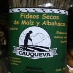Fideos Cauqueva SIN TACC. maíz amarillo y albahaca