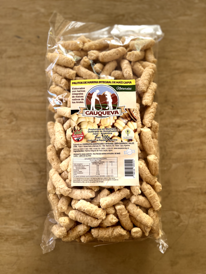 Chizitos de Harina de Maiz Cauqueva SIN TACC. Sabor Natural - Imagen 1